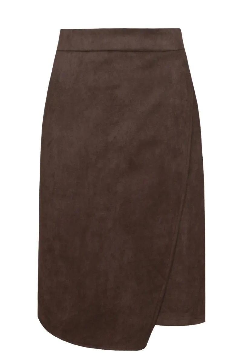 CS The Label Violette Skirt Mocha Brown, damesrok